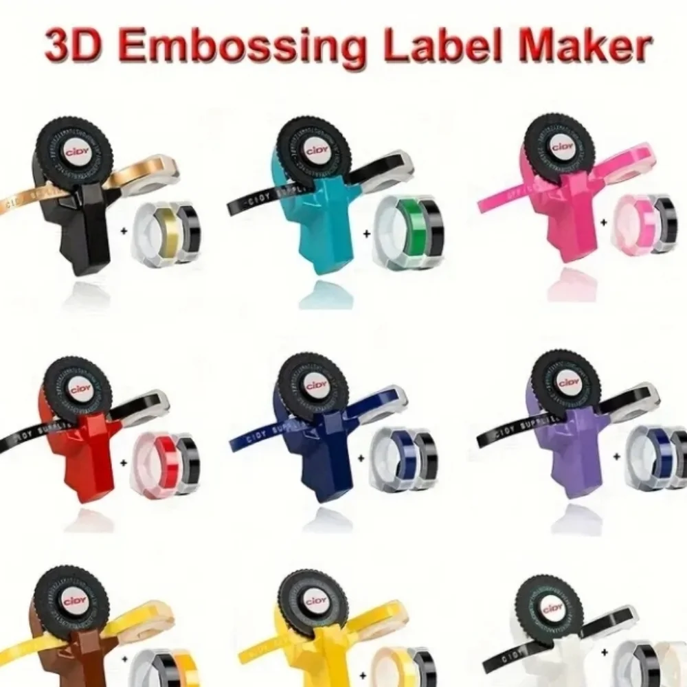 Mini Portable Manual Label Maker DIY 3D Embossing Label Writer/Printer [C101]